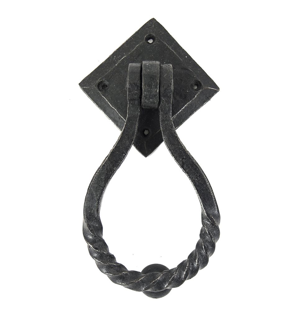 Rope Twist Iron Door Knocker