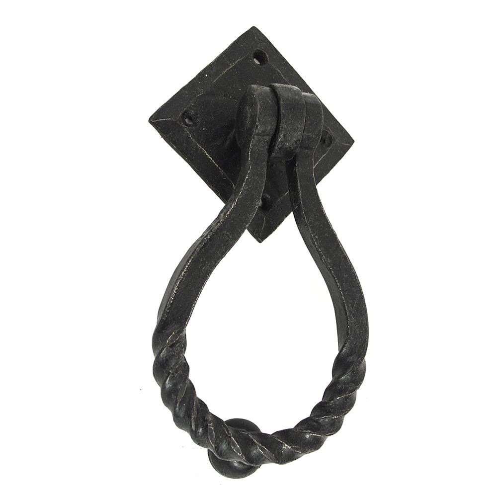 Rope Twist Iron Door Knocker