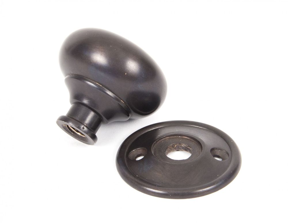 Round Bronze Door Knob Set