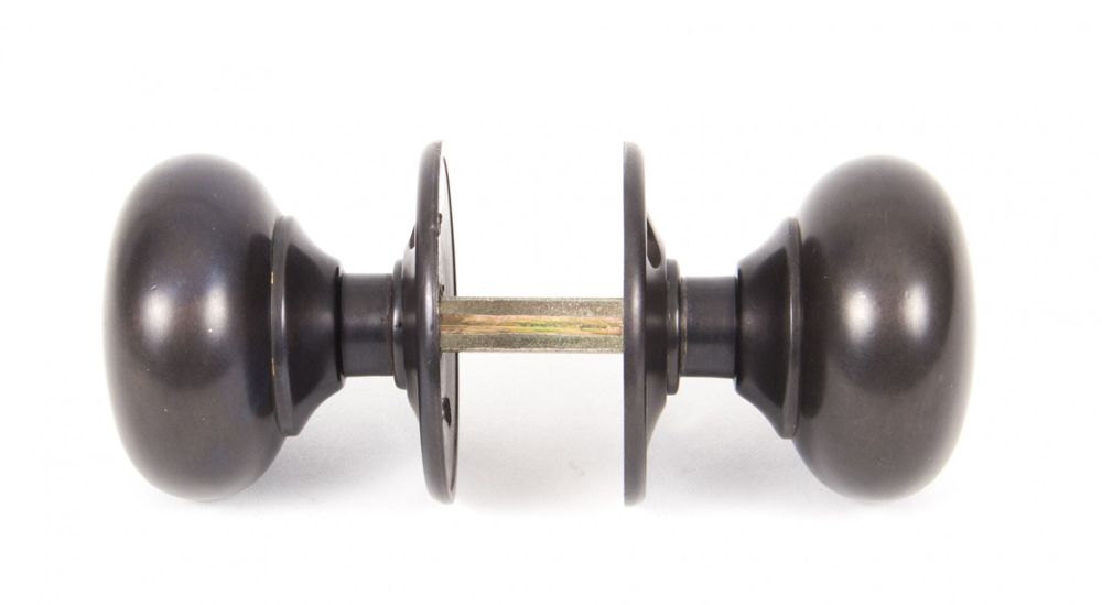 Round Bronze Door Knob Set