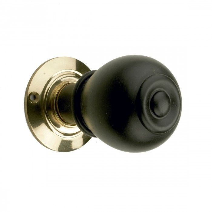 Round Ebony Door Knobs