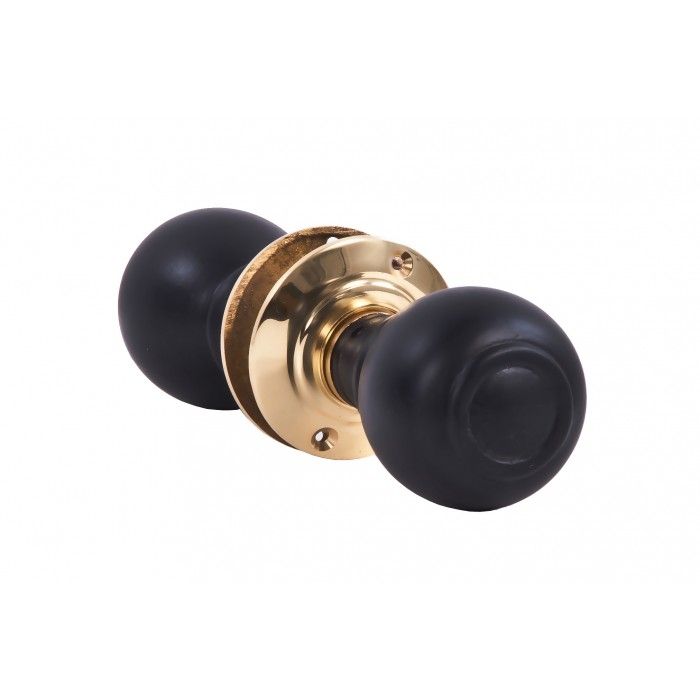 Round Ebony Door Knobs