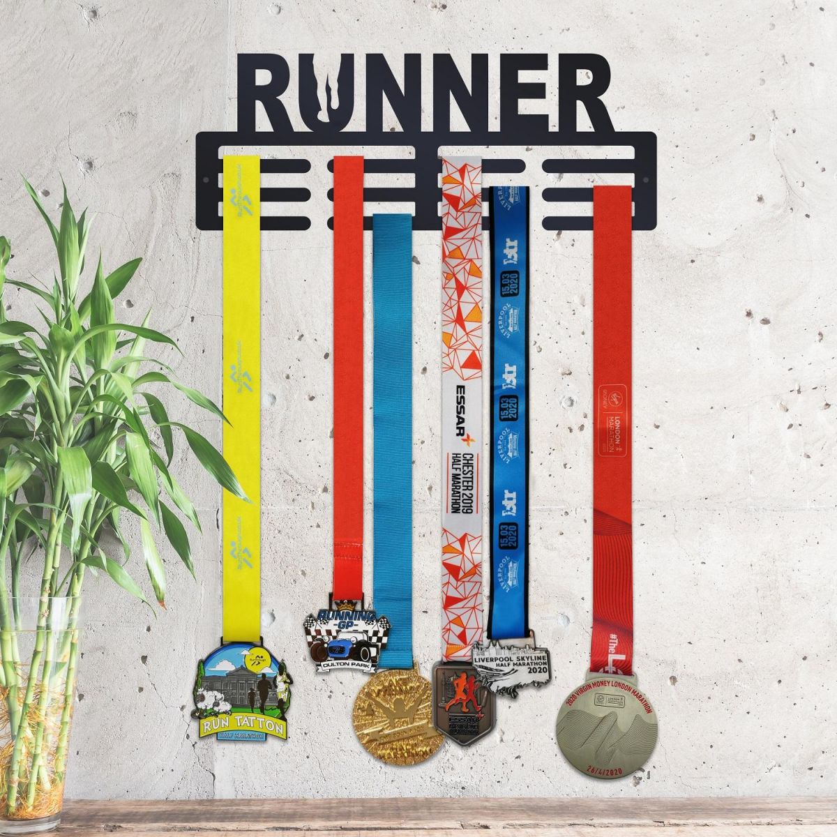 Running Medal Hanger in Black 