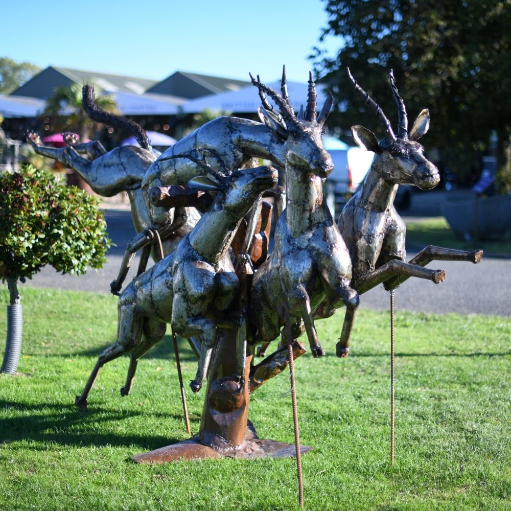Running Antelope Sculpture