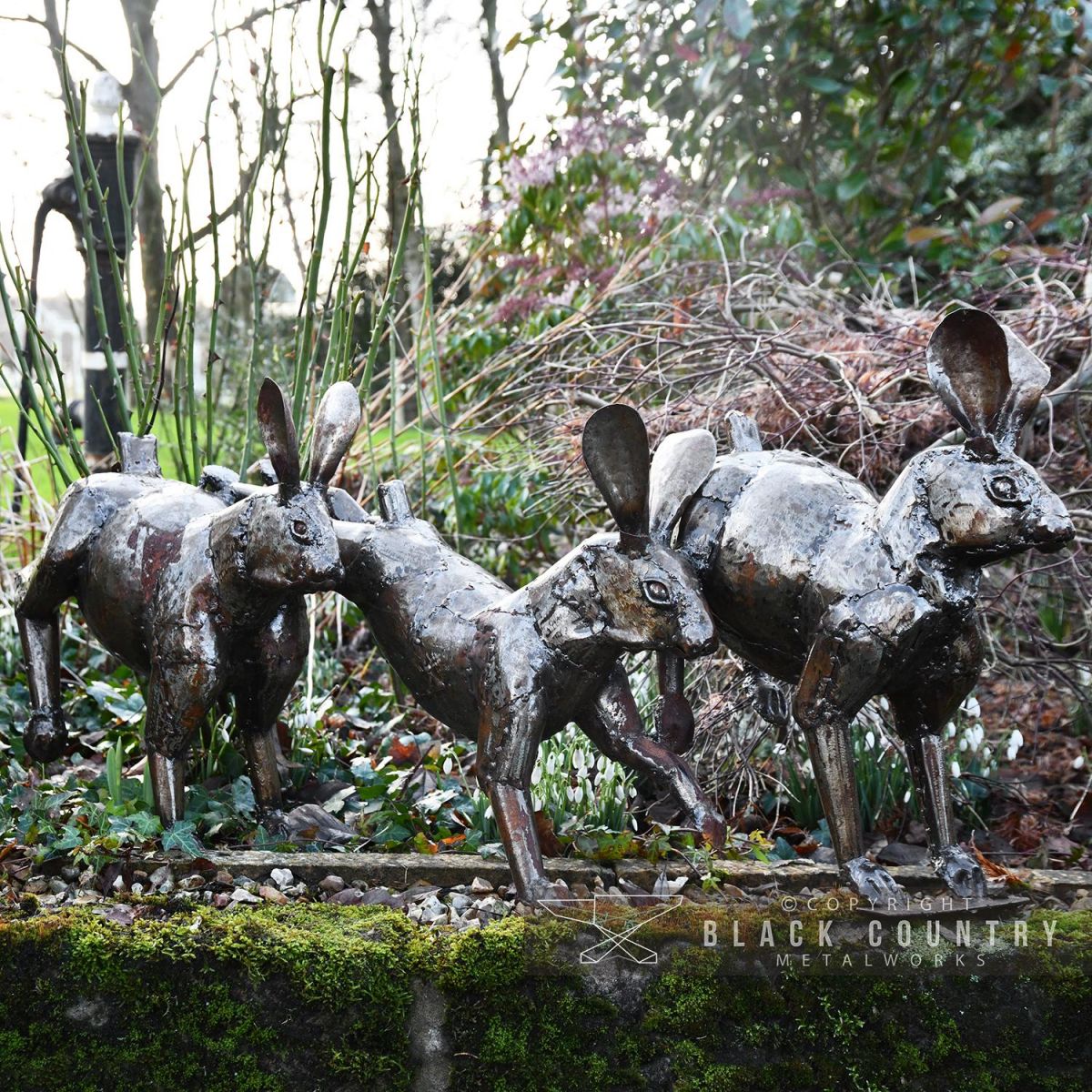 Running Rabbit Sculpturein Situ