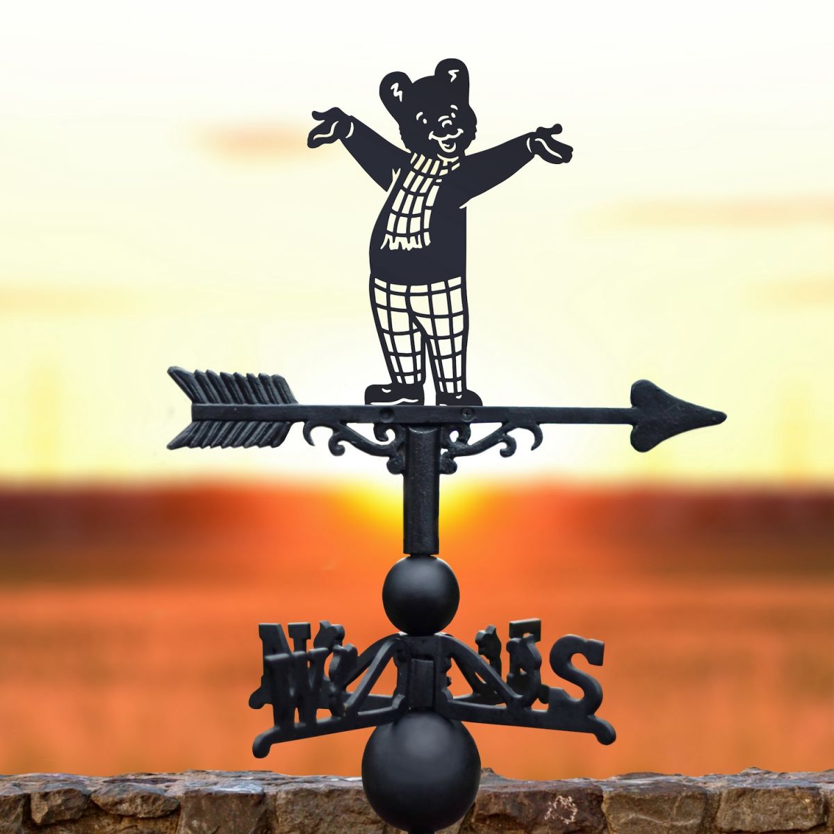 Rupert Bear Cast Iron & Steel Weathervane
