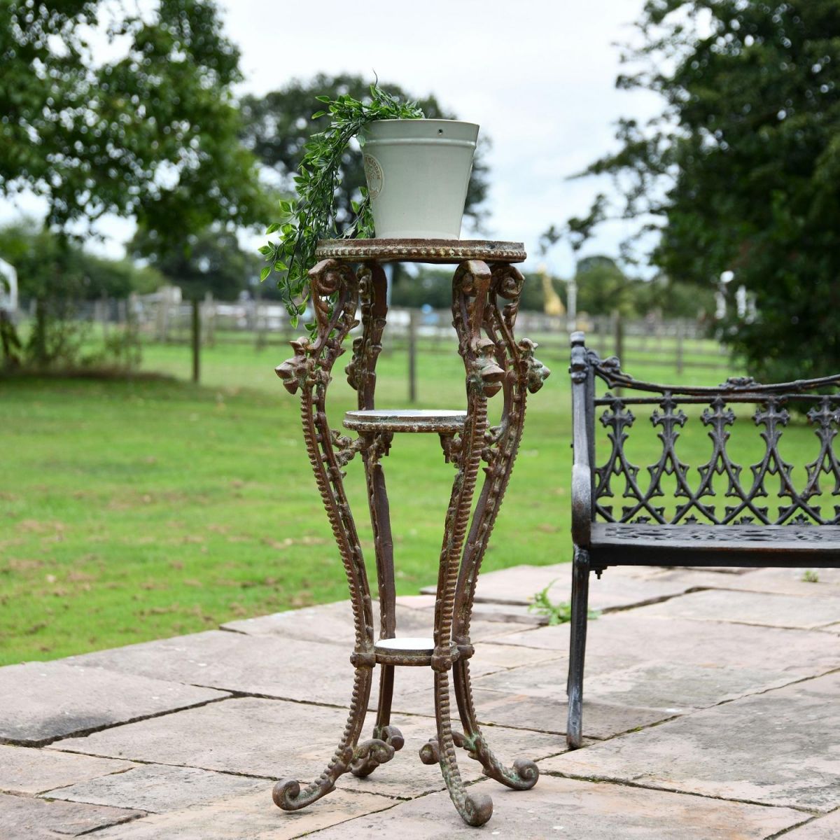 Rustic Victorian Cast Iron Side Table Rustic Victorian Cast Iron Side Table