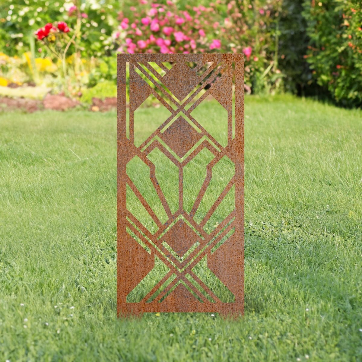 Rustic Finish Decorative Garden Screen