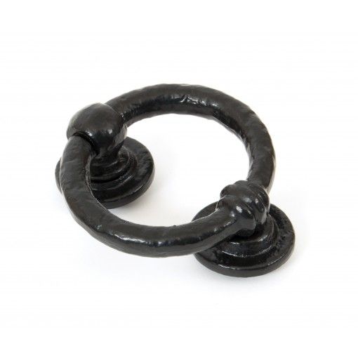 Rustic Blacksmith Style Ring Door Knocker 