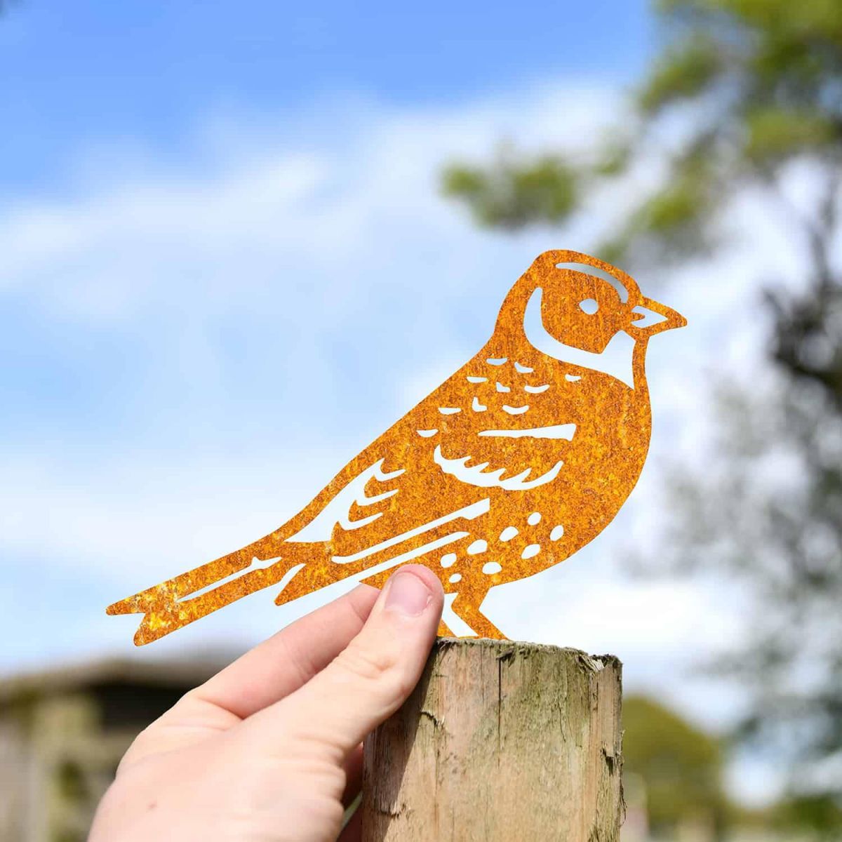 Scale Shot of Rustic Brambling Steel Fence Topper