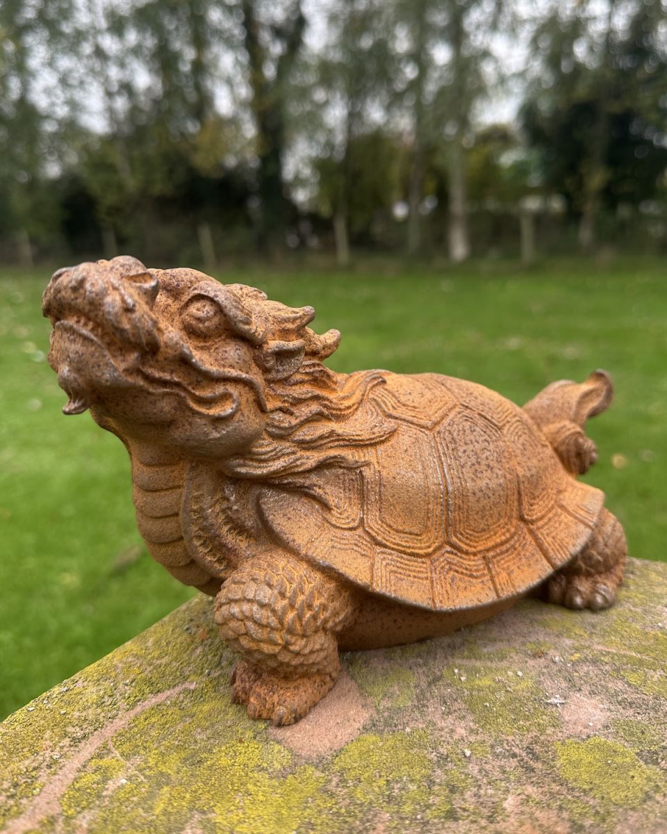 Rustic Cast Iron Bixi Sculpture Rustic Cast Iron Bixi Sculpture