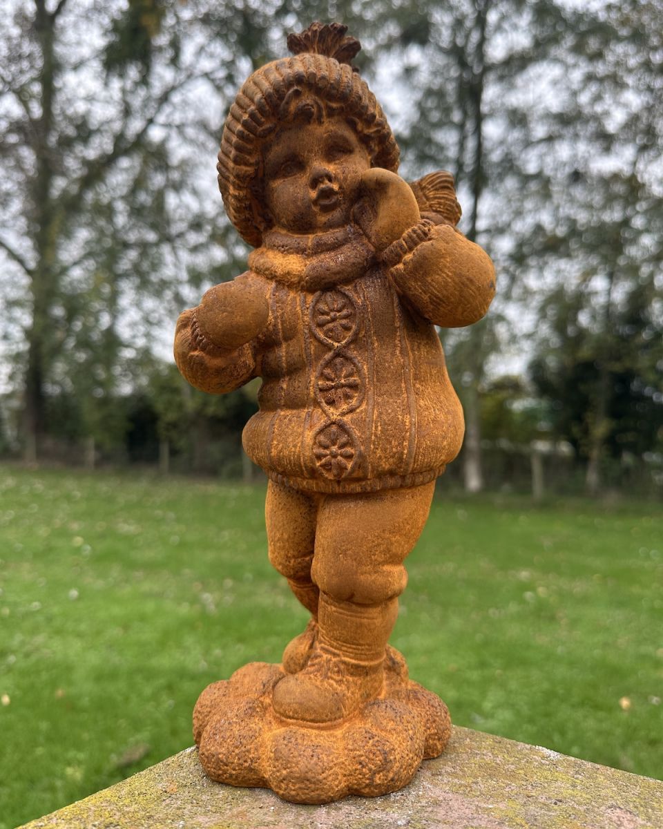 Rustic Cast Iron "Bundled" Sculpture