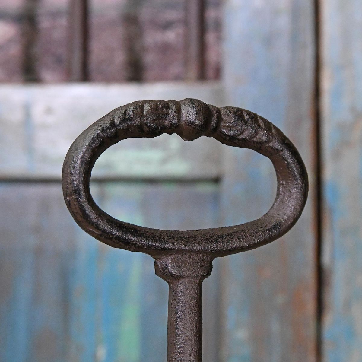 Close-up of the Ornate Handle on the Door Stop