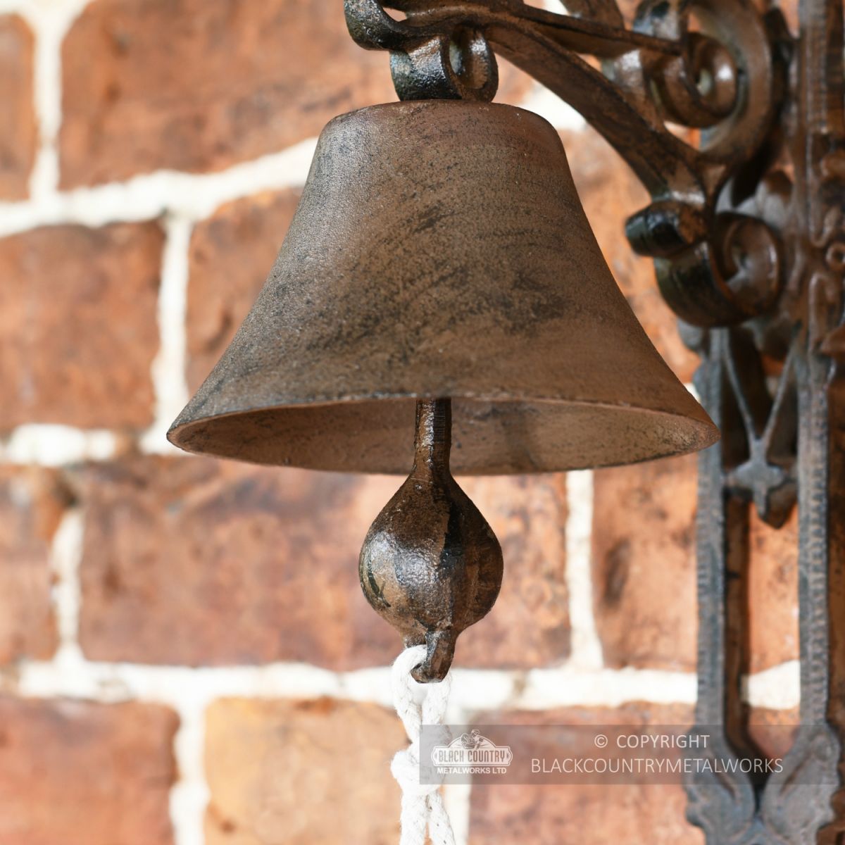 Rustic Cast Iron Garden Bell