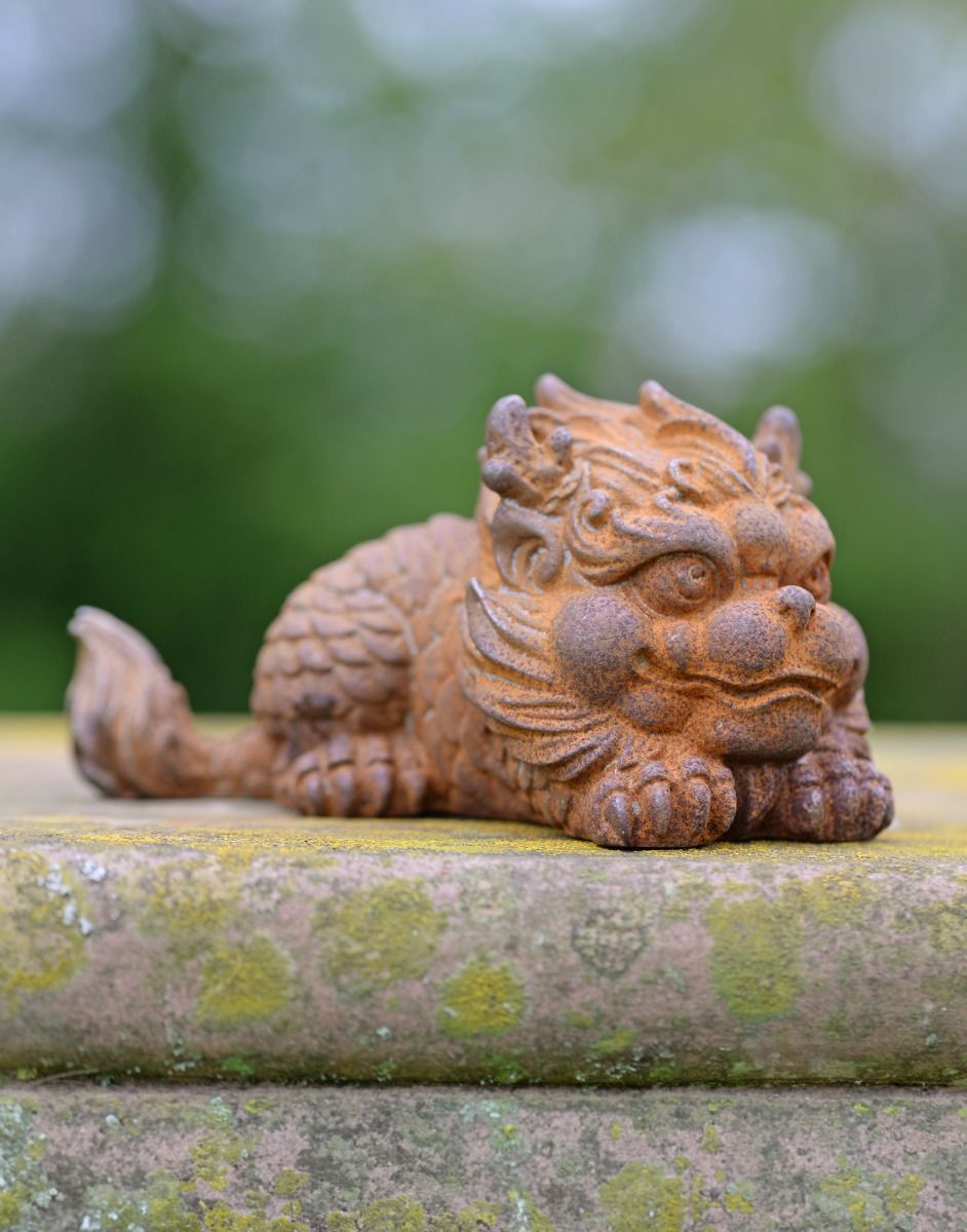 Rustic Cast Iron Chinese Dragon 