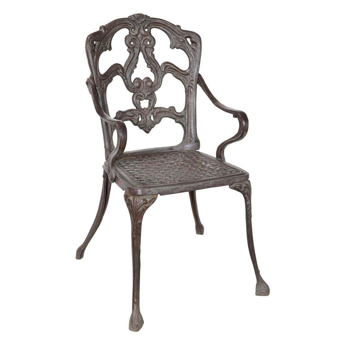 Cast Iron Victorian Chair in a Rustic Finish