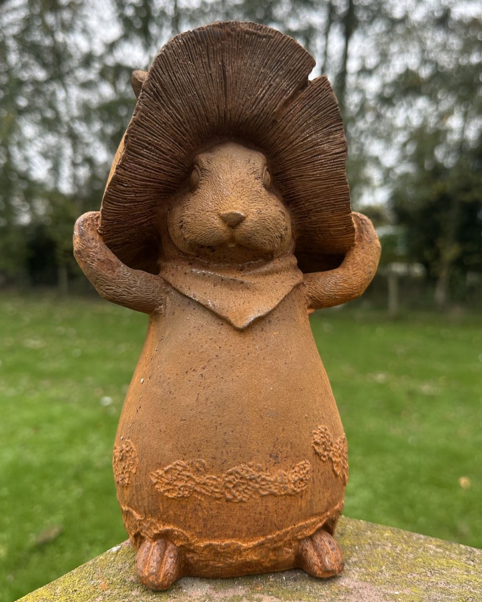 Rustic Cast Iron "Woodland Forager" Sculpture Rustic Cast Iron "Woodland Forager" Sculpture