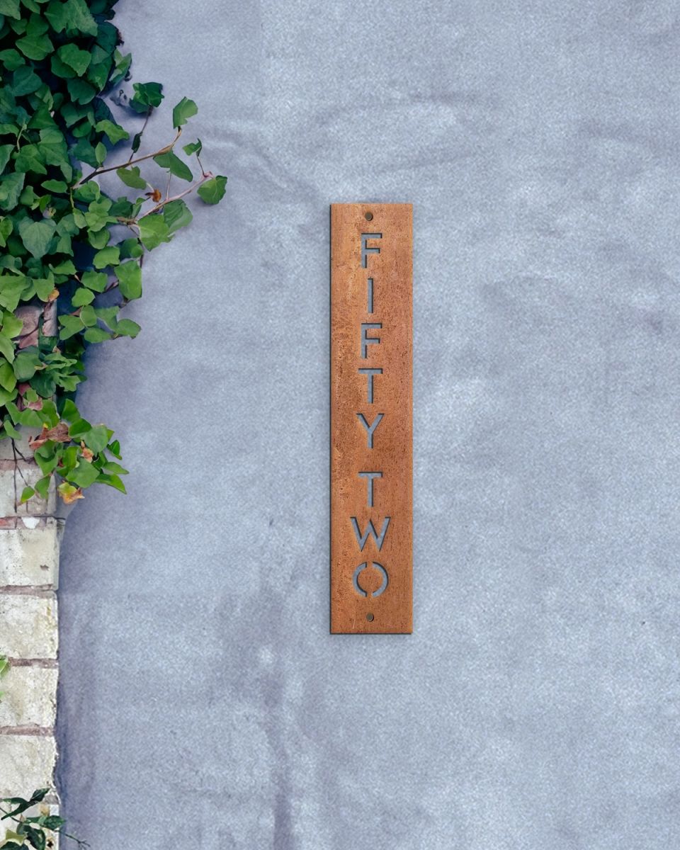 Rustic Contemporary House Sign