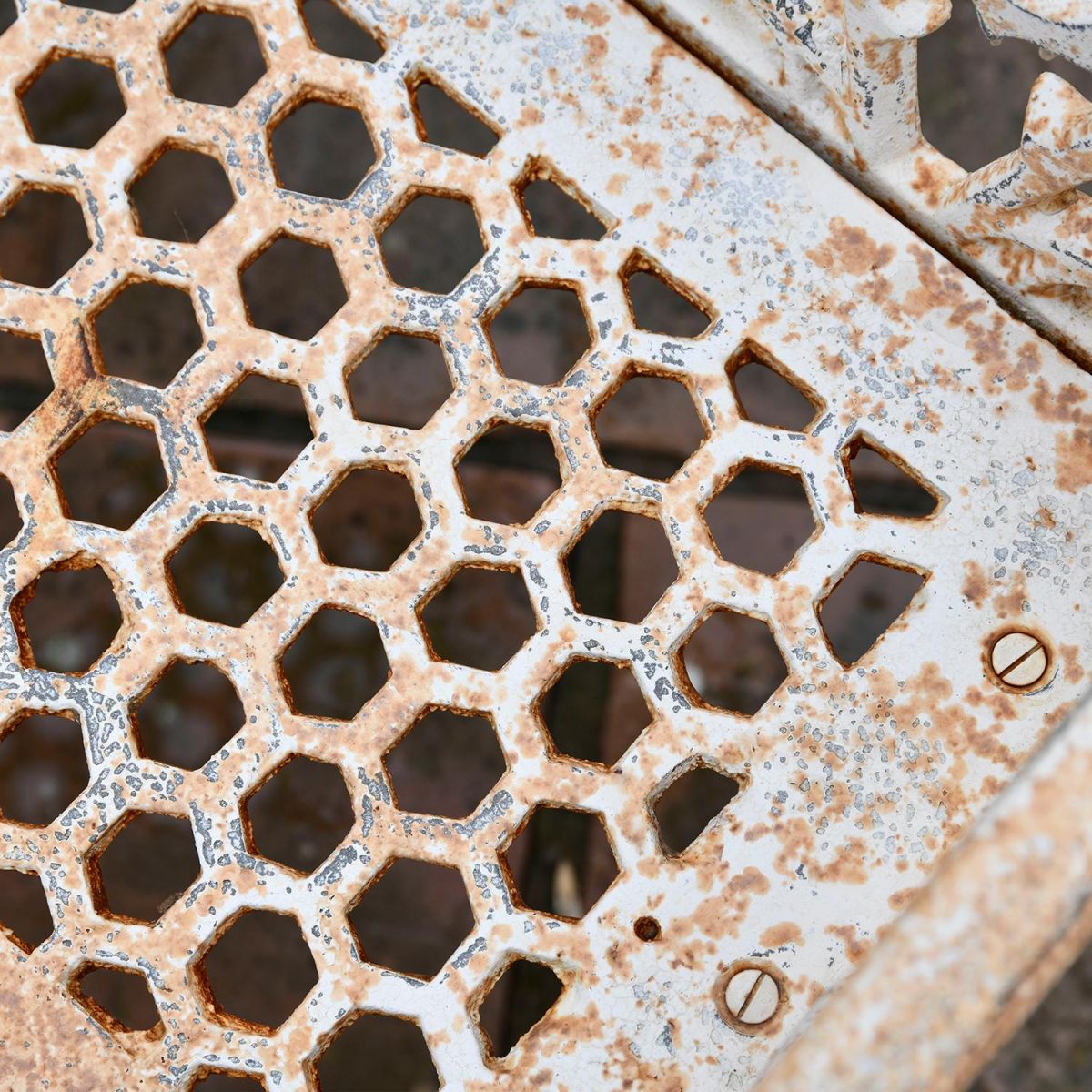 Close-up of the Finish on the Seat of the Bench