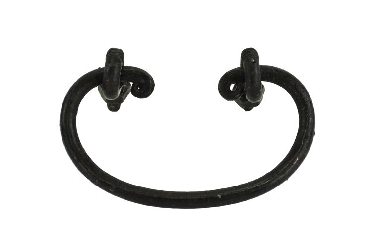 Rustic door handle wrought iron