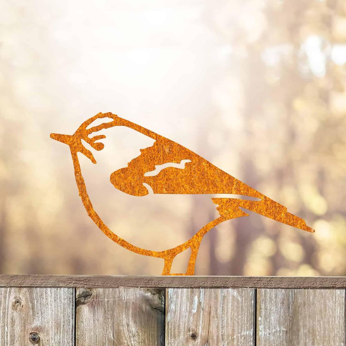 Rustic Goldcrest Steel Fence Topper in Situ