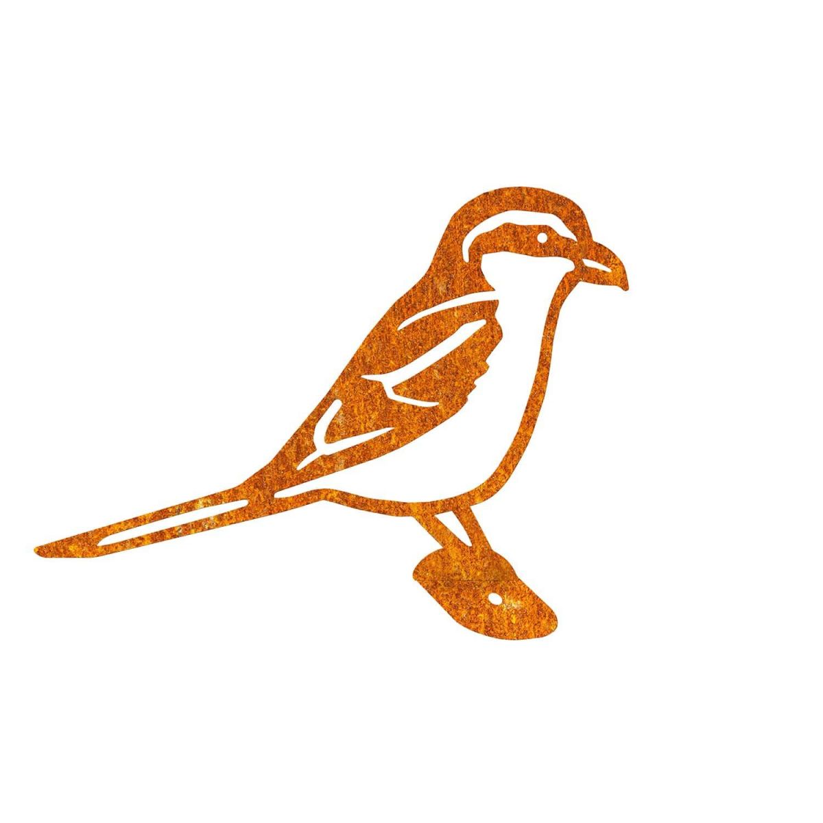 Close-Up of Rustic Great Grey Steel Fence Topper