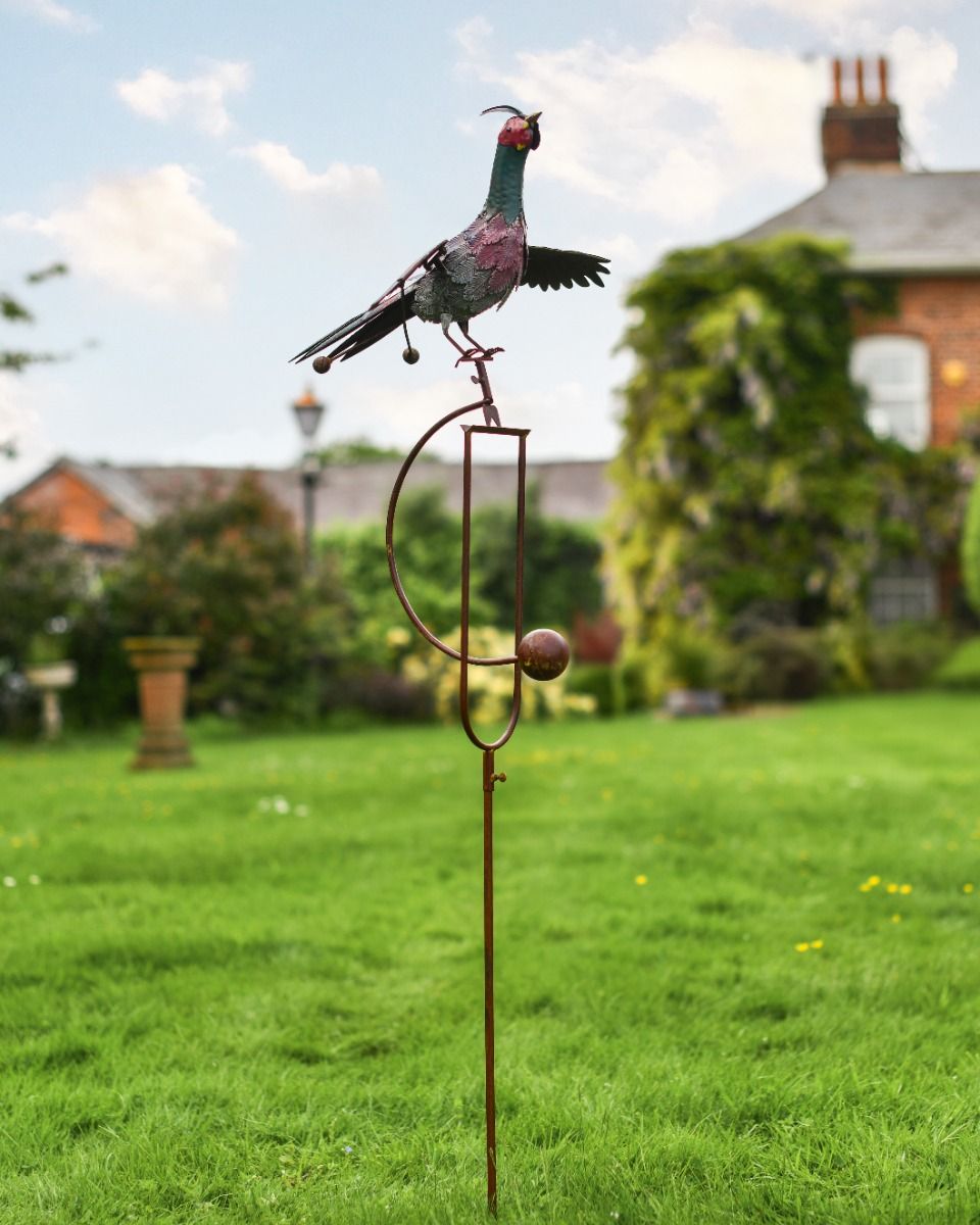 Rustic Hand Painted Pheasant Rocker 