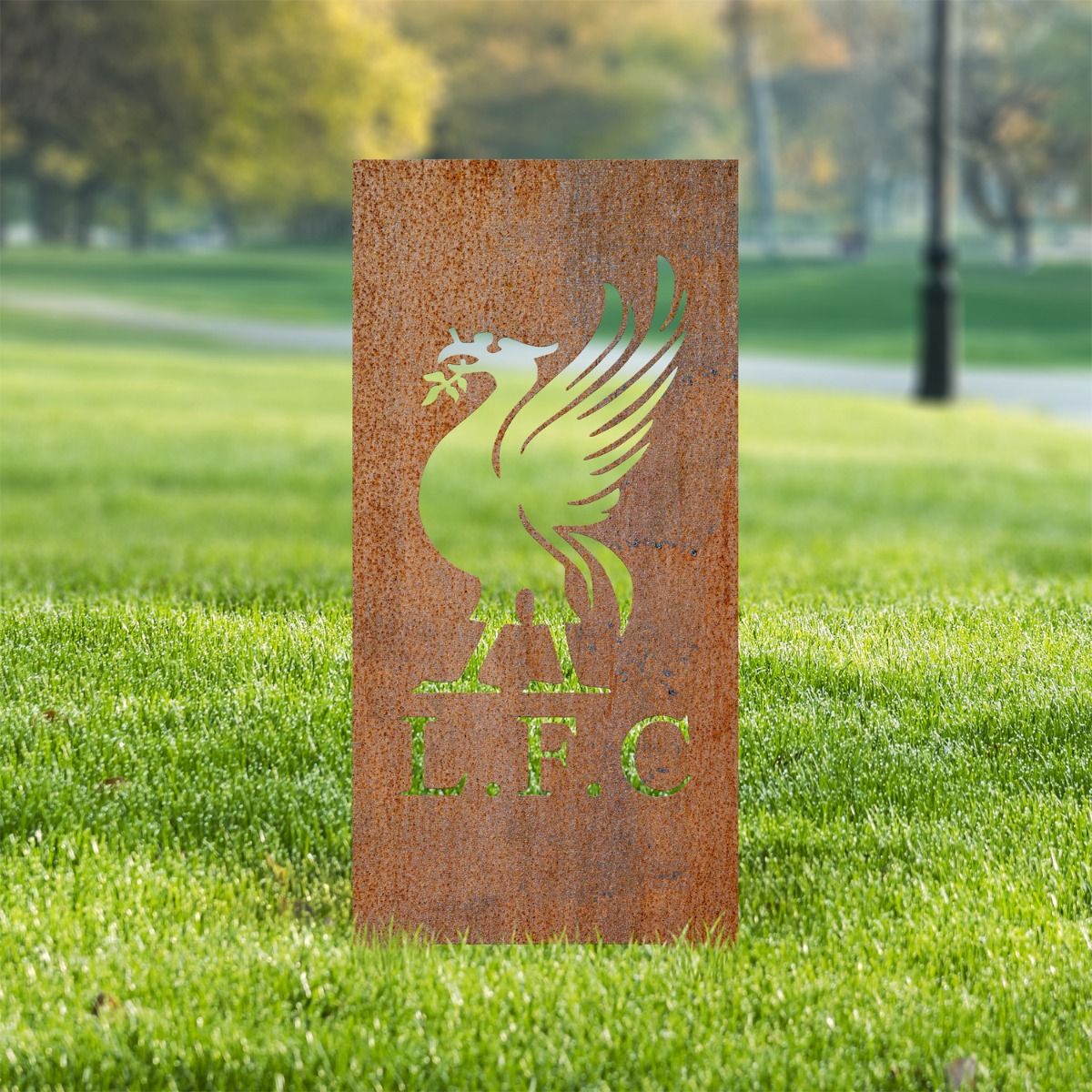 Rustic Liver Bird Garden Screen Rustic Liver Bird Garden Screen