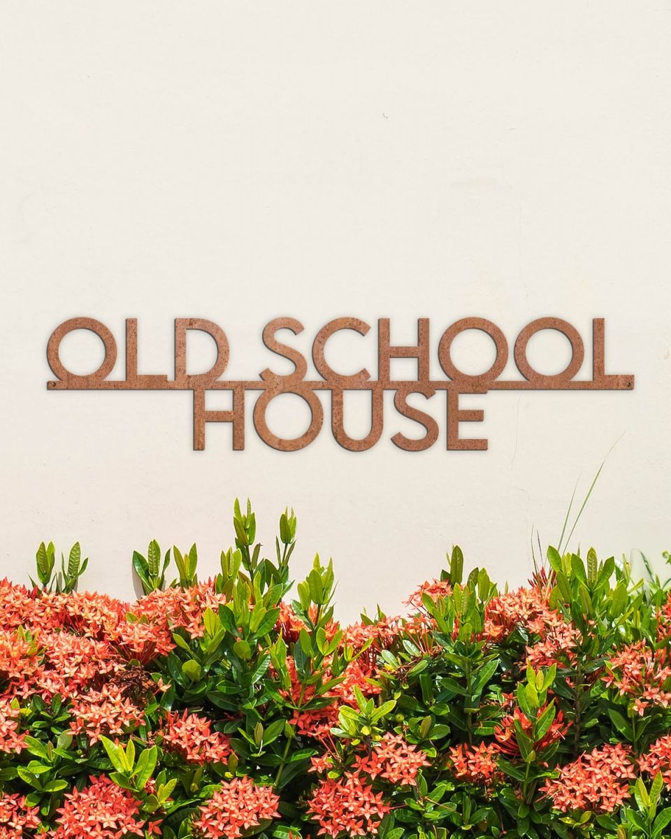 Rustic Modern Minimalist House Name Sign