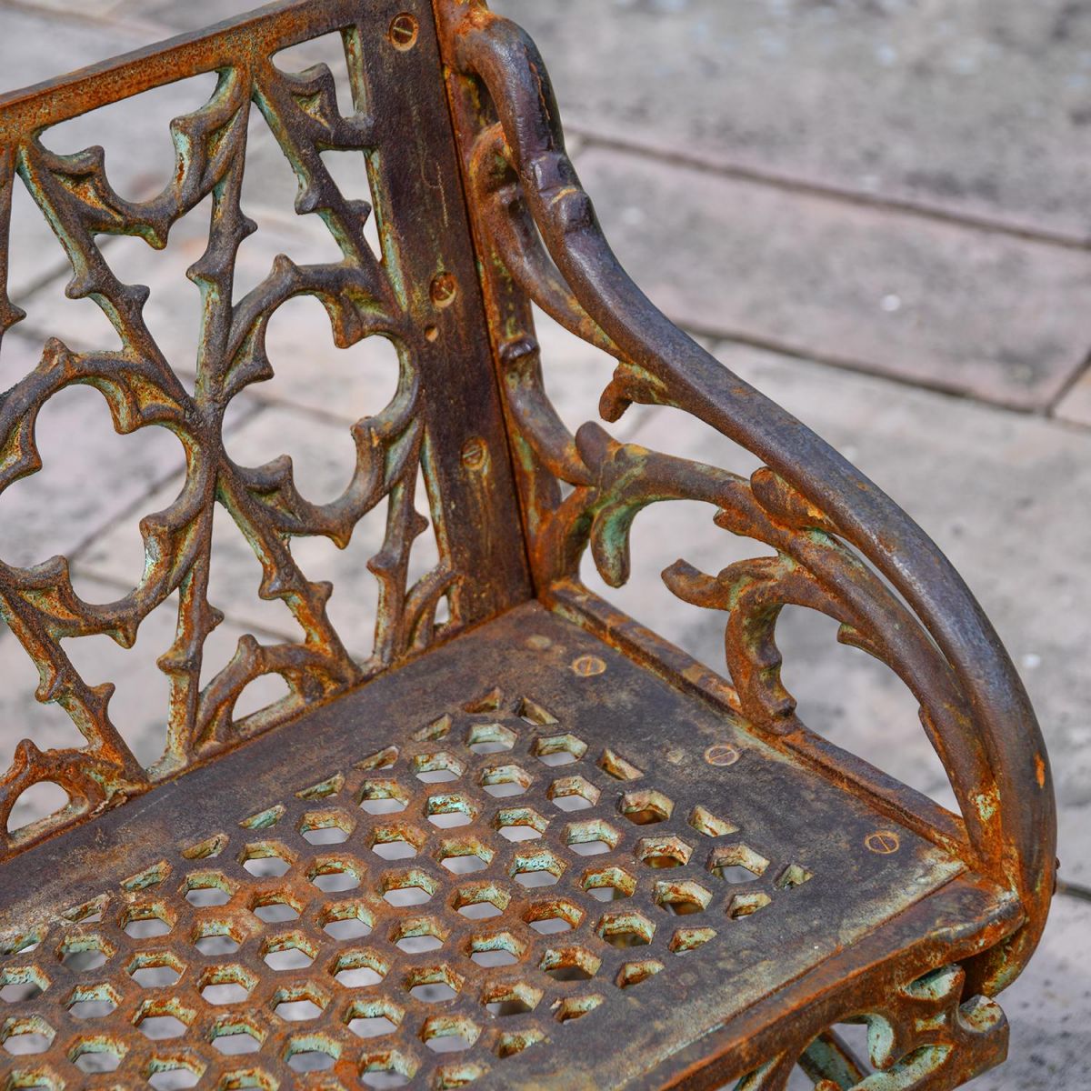 Design on the Seat of the Bench