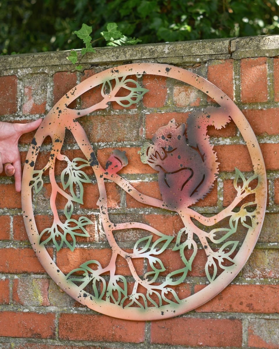 Scale image of rustic garden wall art 
