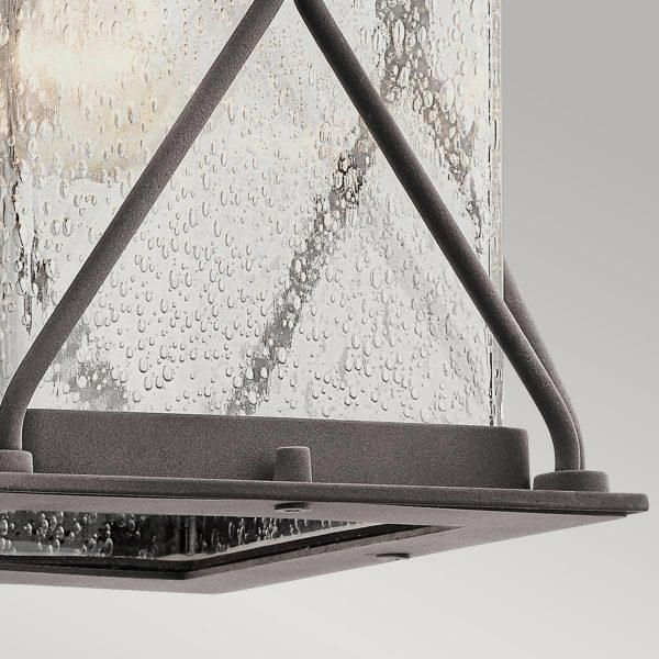 Close-Up of Seeded Glass on Wall Light