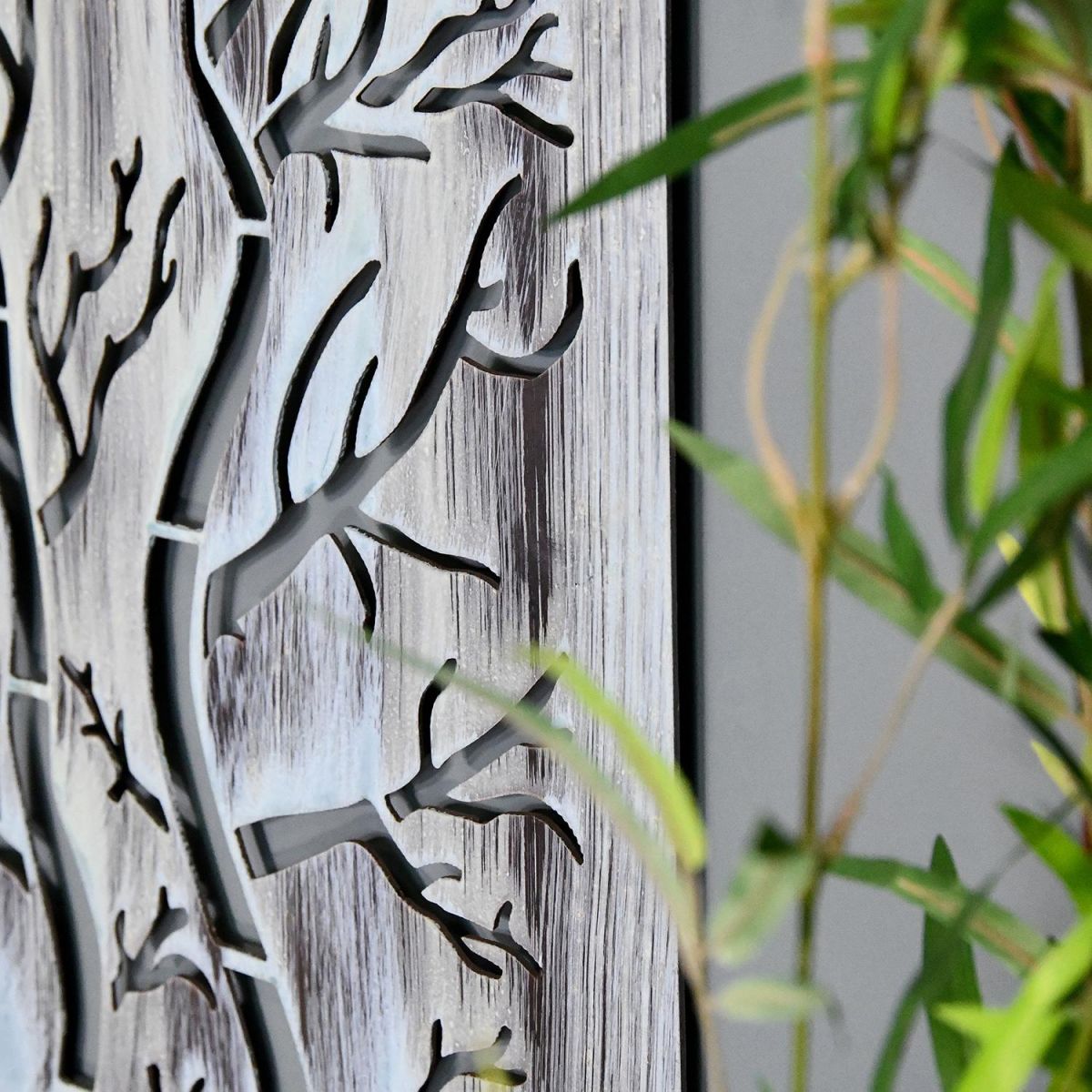 Rustic Tree Wall Art Being Used in a Home Rustic Tree Wall Art Being Used in a Home