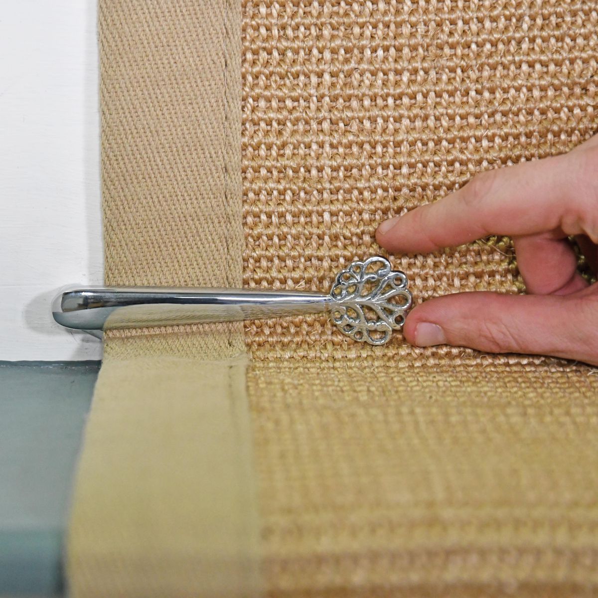 "Audley Hall" Stair Clips in Bright Chrome to Scale