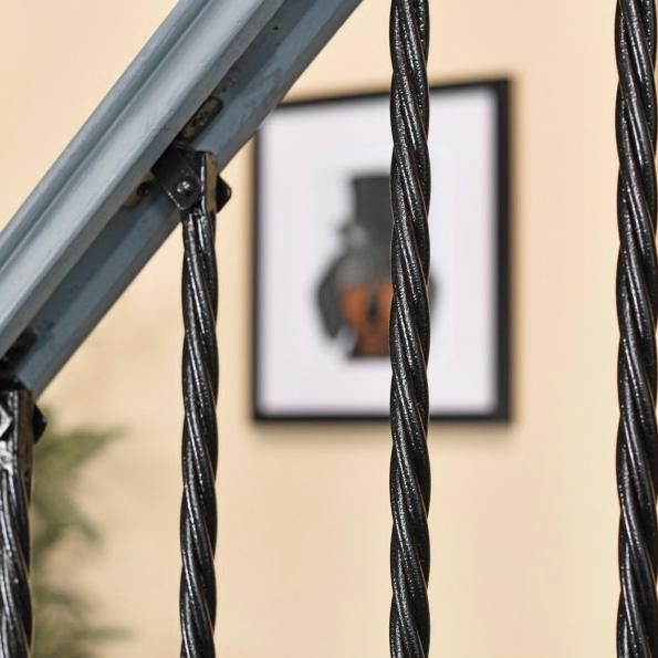 Close-up of the Rope Twist Stair Spindle Close-up of the Rope Twist Stair Spindle