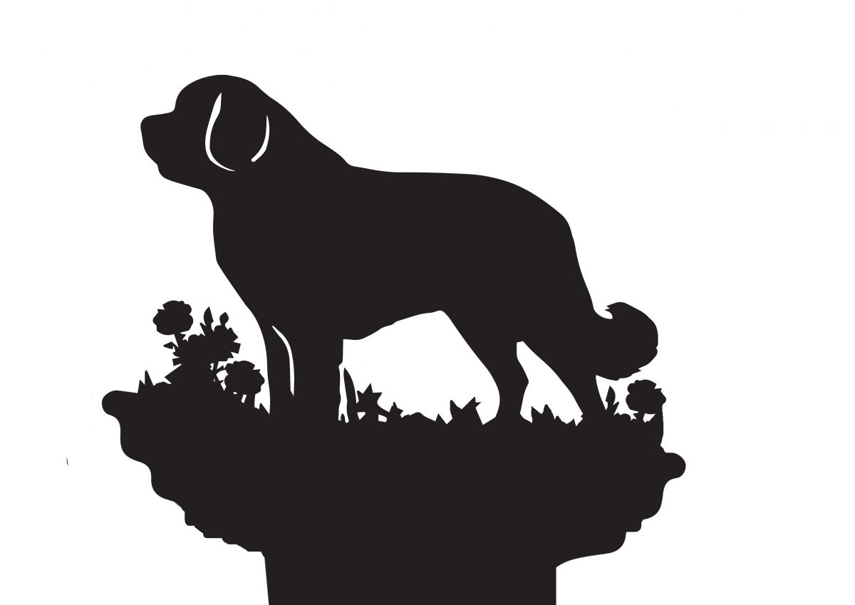 Saint Bernard Dog Weathervane Motif