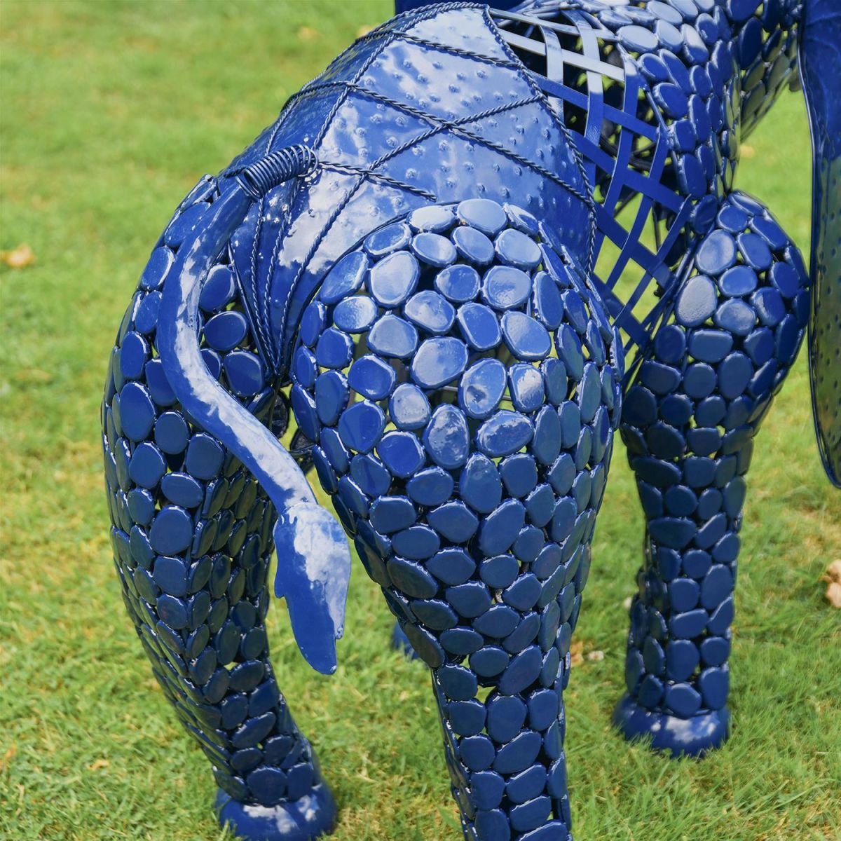 View of the Back of the "Sambaku" Garden Elephant Sculpture View of the Back of the "Sambaku" Garden Elephant Sculpture