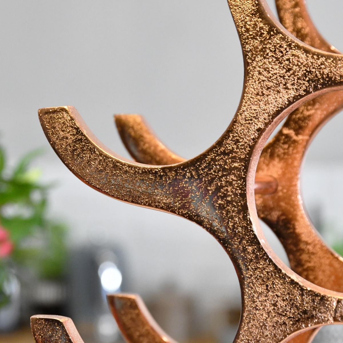 Close up of Wine Rack Bottle Holder 