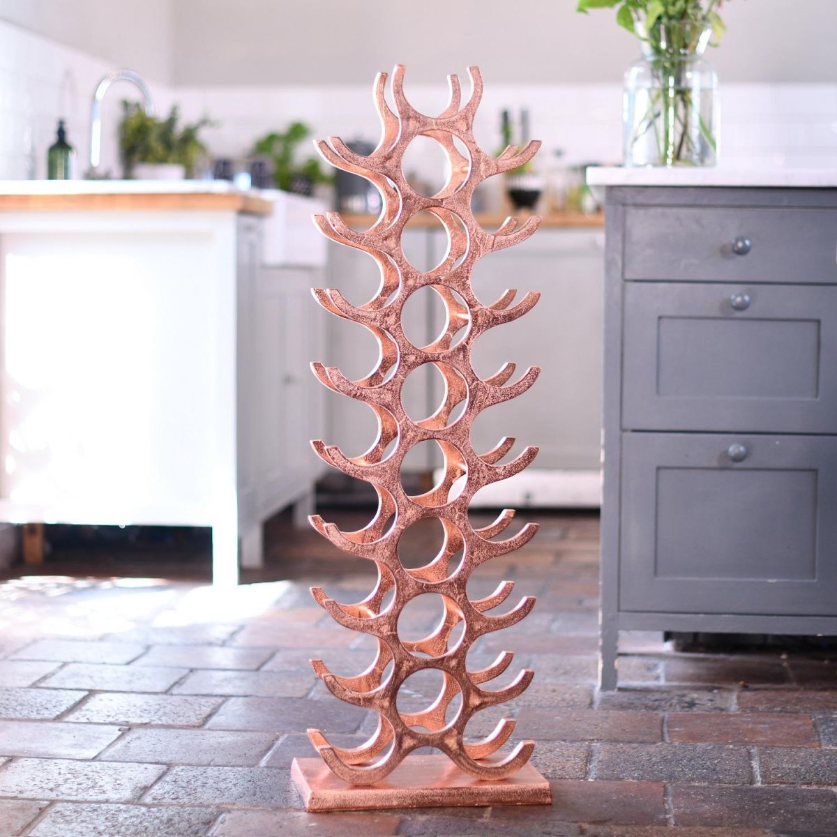 "Tuscany" Wine Rack in Kitchen Setting 