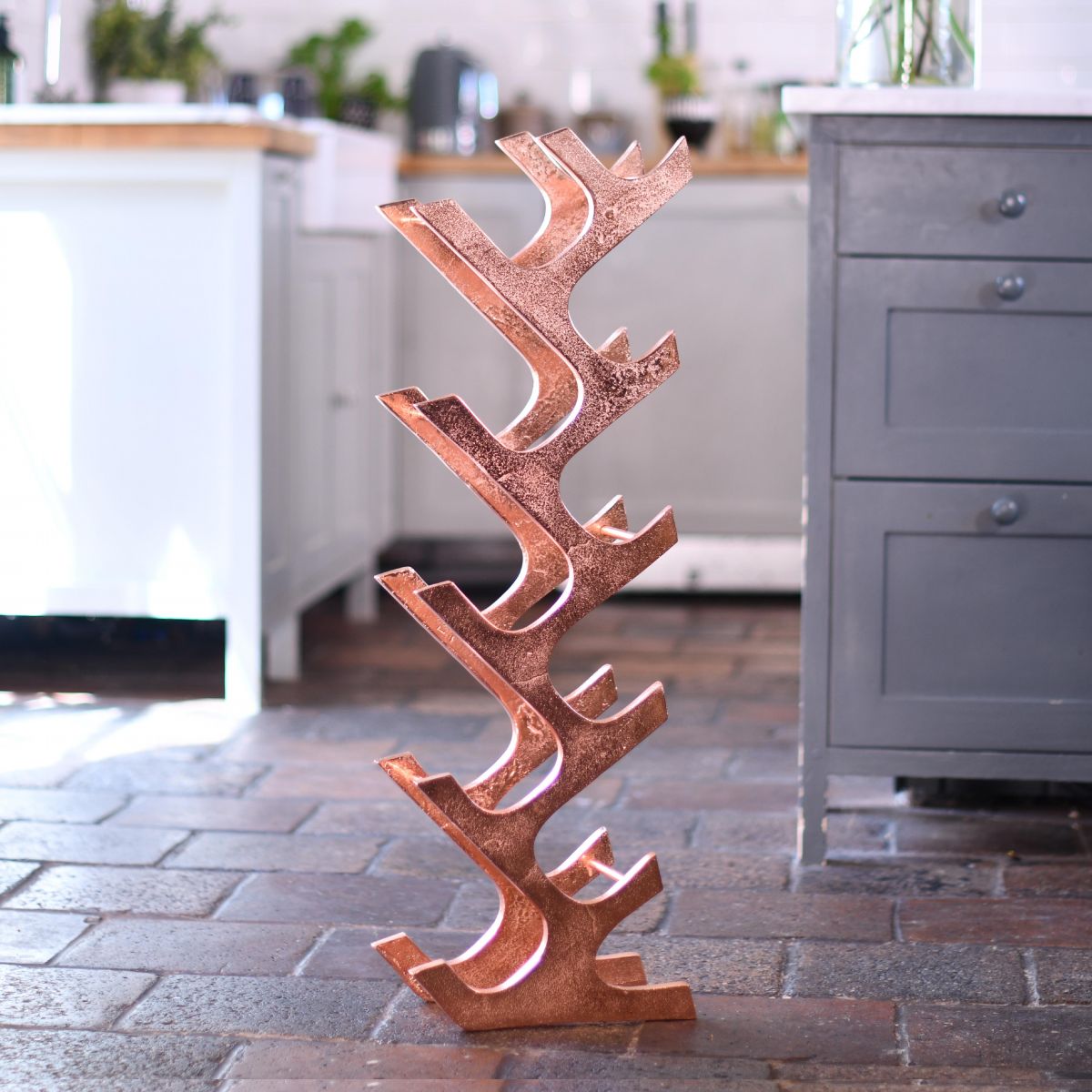 "Art Deco" 11 Bottle Wine Rack in Kitchen  "Art Deco" 11 Bottle Wine Rack in Kitchen