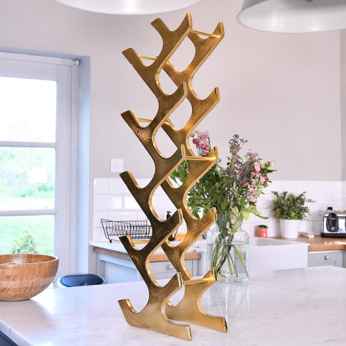 "Art Deco" Wine Rack in Full 