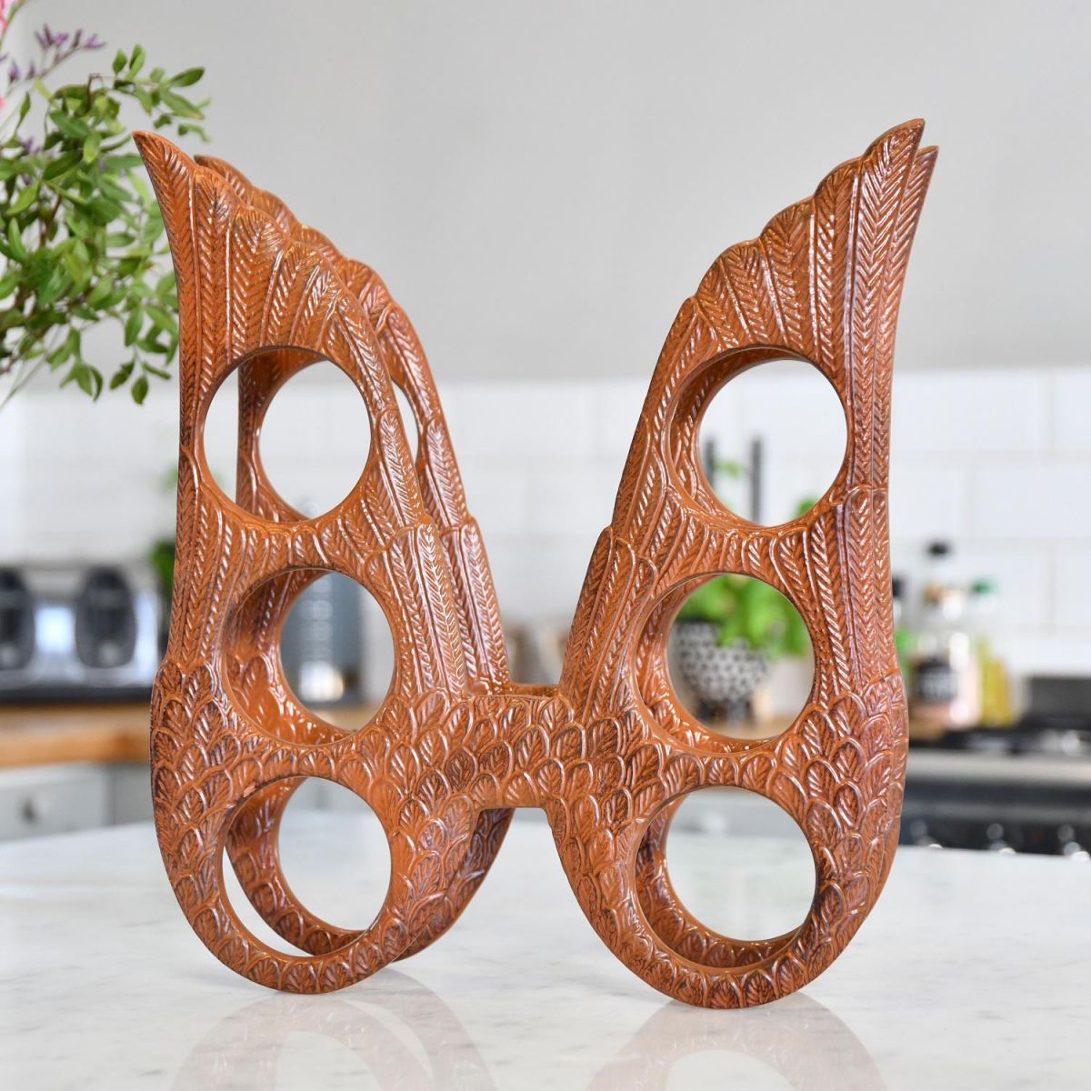 "Angel Wings" Wine Rack in Situ  "Angel Wings" Wine Rack in Situ