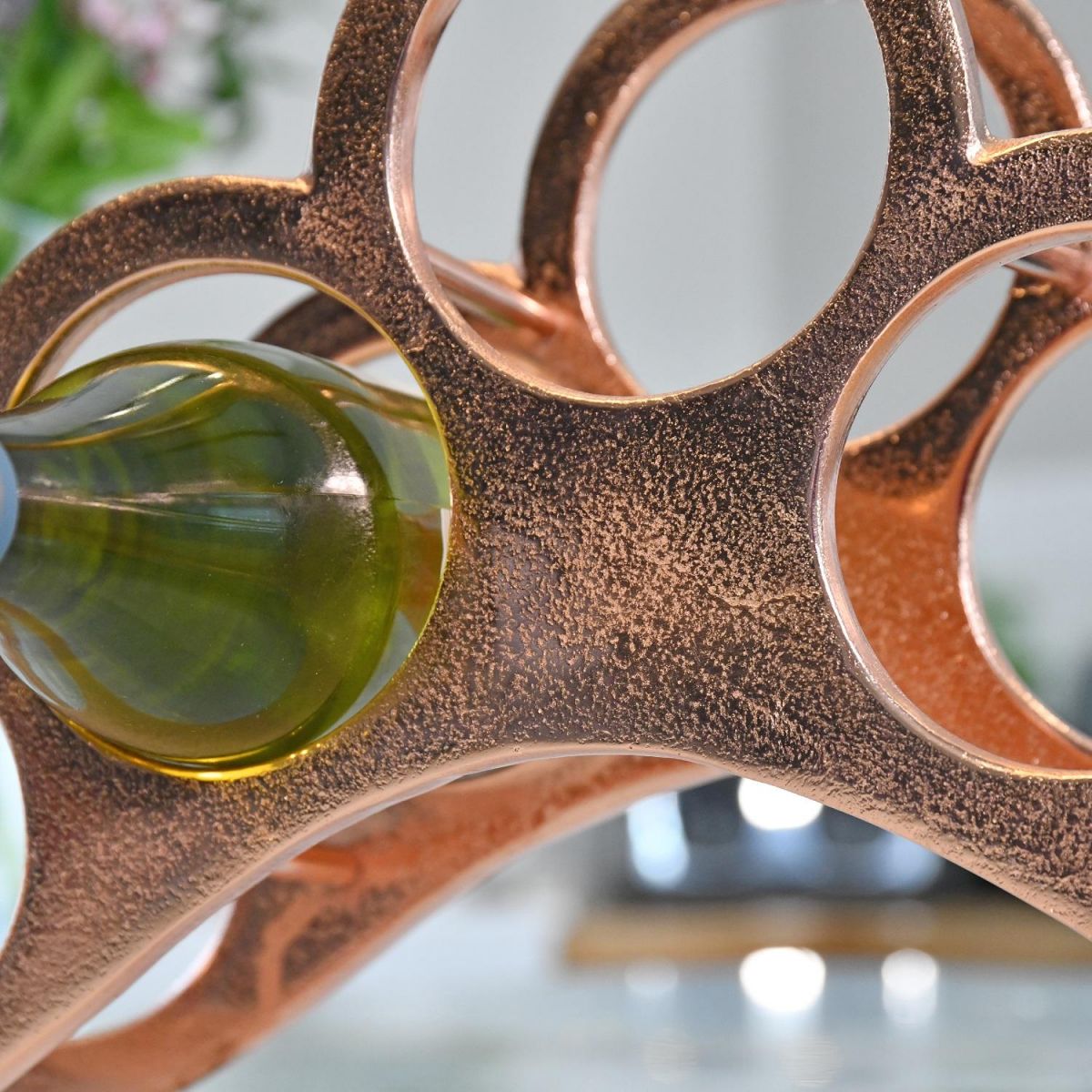 Close up of "The Arch" Wine Rack 
