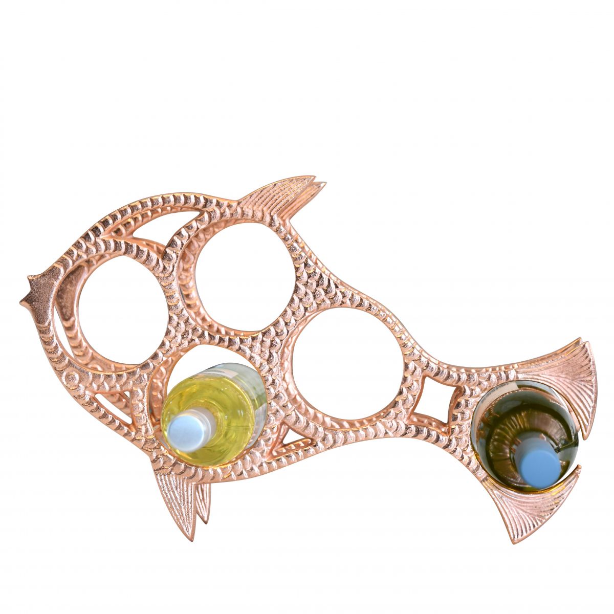 Copper "Fish" Wine Rack