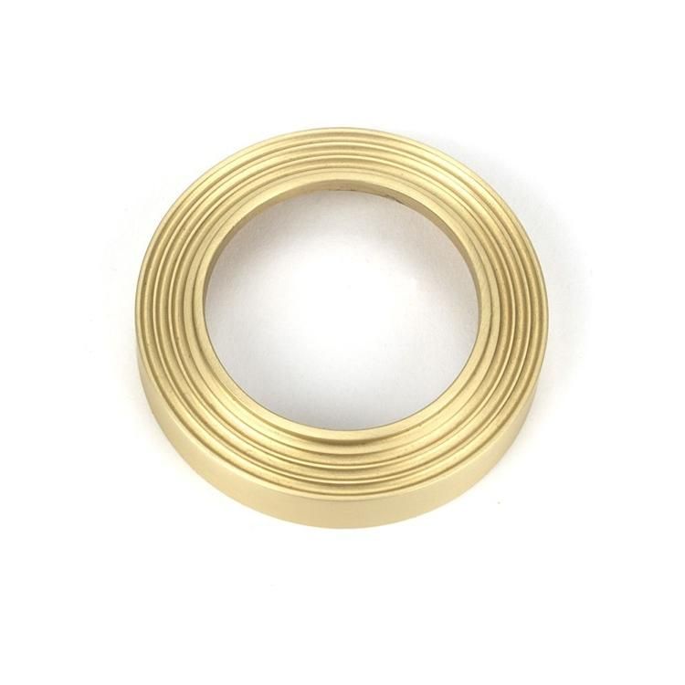 Cover for Satin Brass "Circular" Beehive Euro Escutcheon - 53mm x 11mm Cover for Satin Brass "Circular" Beehive Euro Escutcheon - 53mm x 11mm