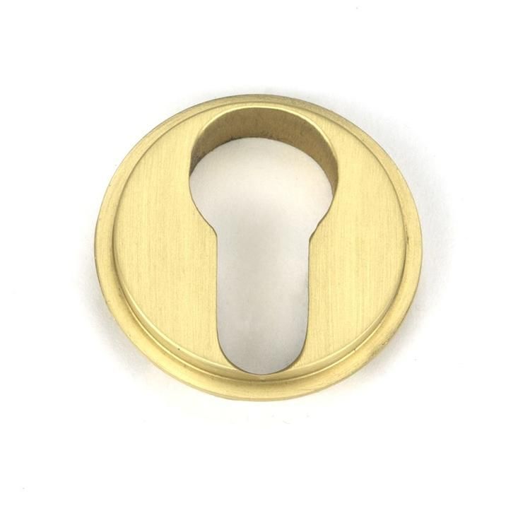 Keyhole Cover for Satin Brass "Circular" Beehive Euro Escutcheon - 53mm x 11mm Keyhole Cover for Satin Brass "Circular" Beehive Euro Escutcheon - 53mm x 11mm