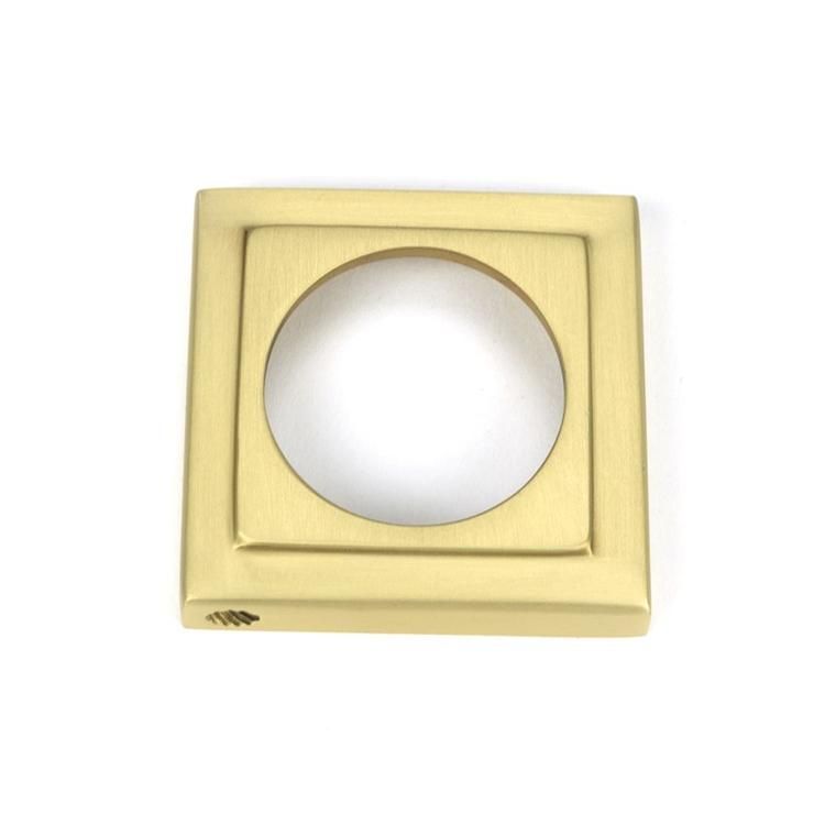 Cover for Satin Brass "Squared" Traditional Escutcheon - 53mm x 11mm
