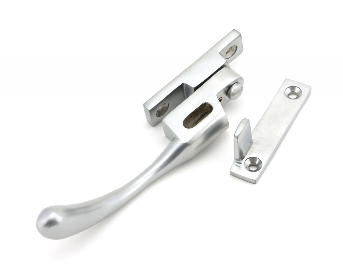 Satin Chrome Night-Vent Locking Window Fastener - Left Handed Parts