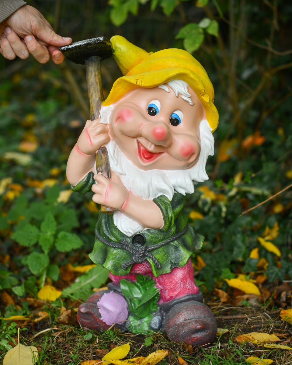 Scale image of "Algernon" the Garden Gnome