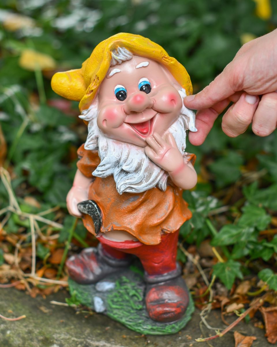 Scale image of colourful garden gnome sculpture